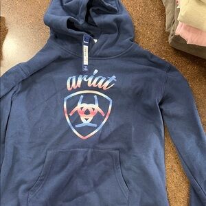 Ariat Dark Blue Logo Hoodie